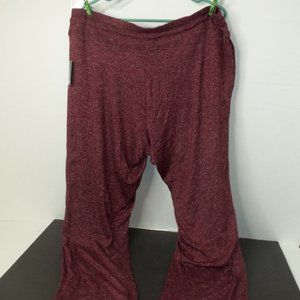 Women's Avenue Burgundy Marble Knit Pant Size 18/20